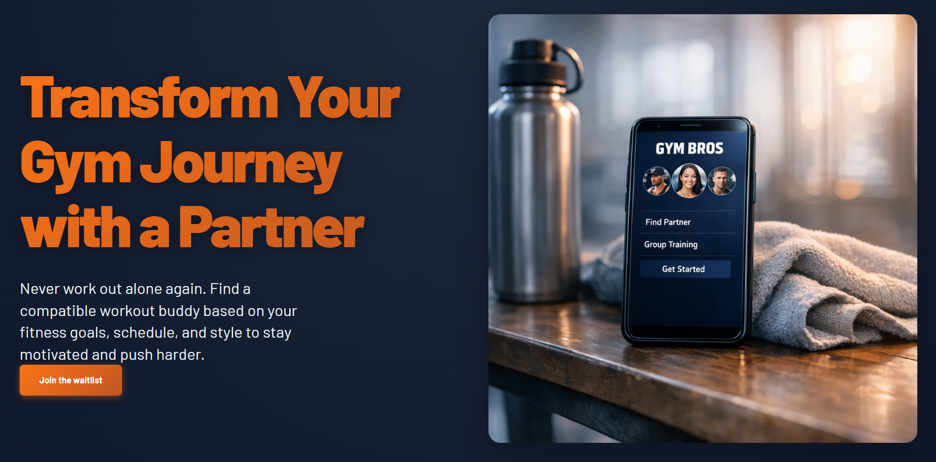 Gym Bros landing page