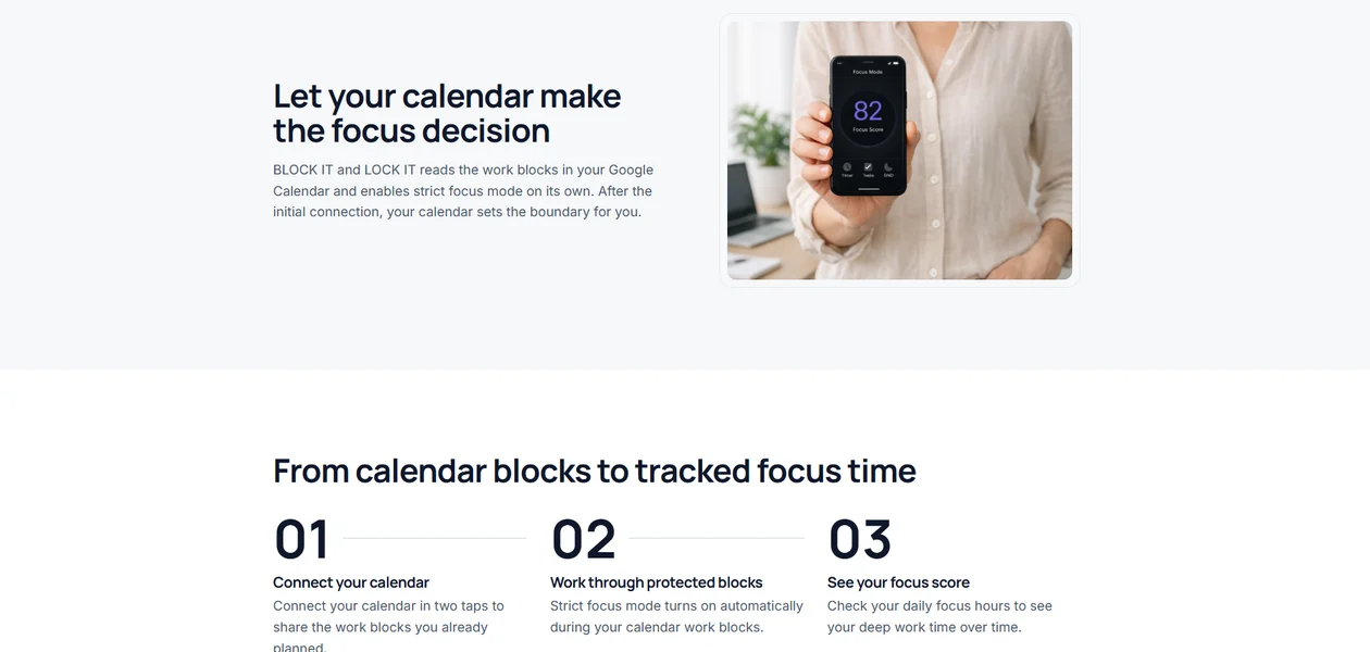 Block It & Lock It landing page