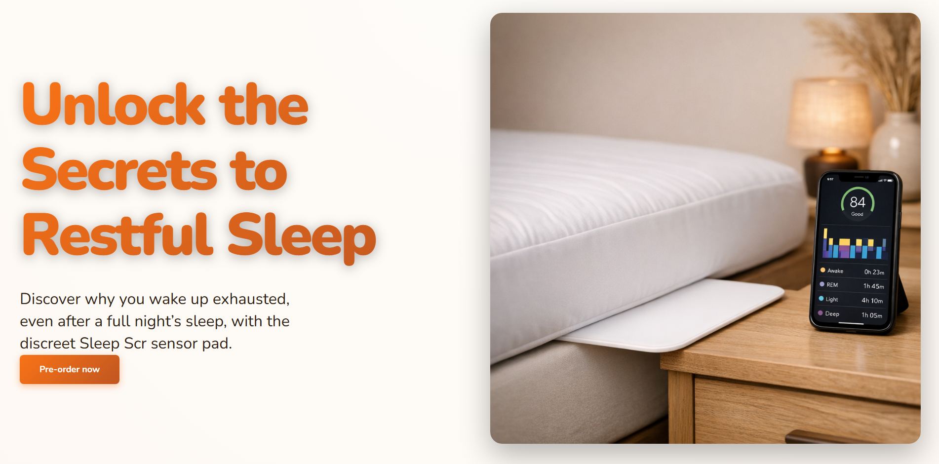 Sleep Scan landing page
